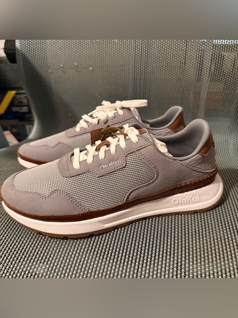 OluKai Koke Men's Sneakers Retro Running Shoes Drop-in Heel Airy Mesh
